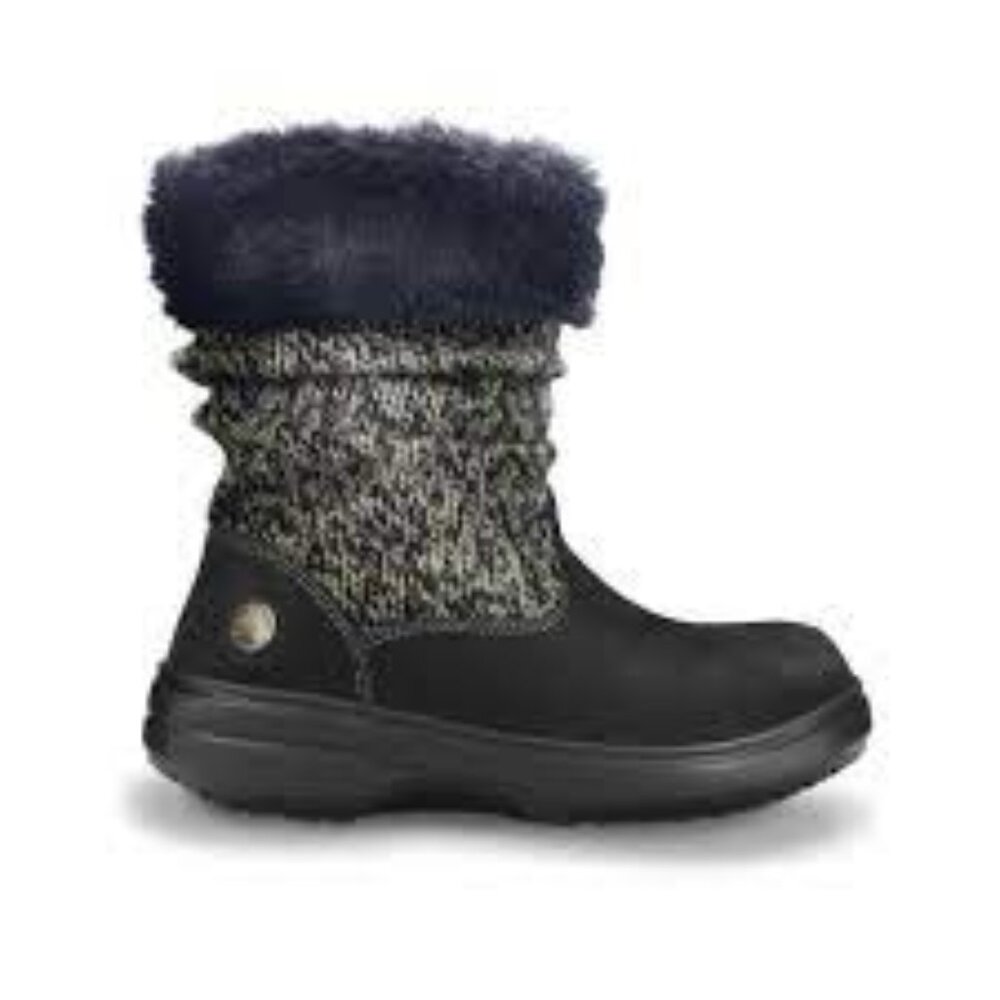 Crocs Cozy Sweater Bootie Size 9 Black (Almost New)